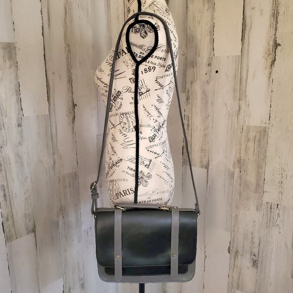 ECOSUSI VEGAN LEATHER CROSSBODY MESSENGER BAG